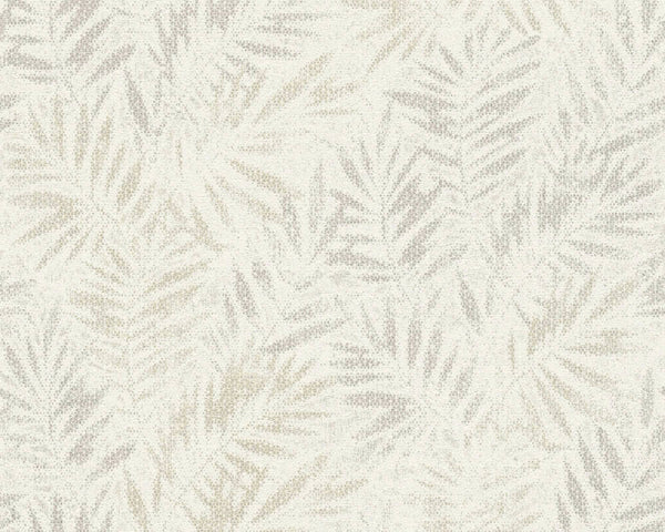 Sample - Don't Leaves Me Wallpaper (Metropolitan Stories 3 Collection) - Silver/White