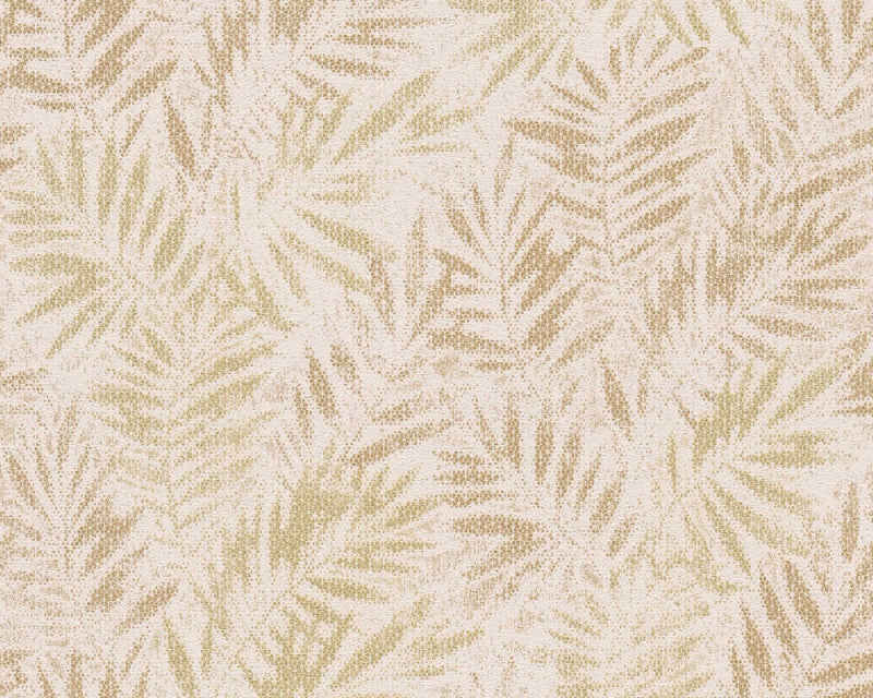 Sample - Don't Leaves Me Wallpaper (Metropolitan Stories 3 Collection) - Pink/Gold