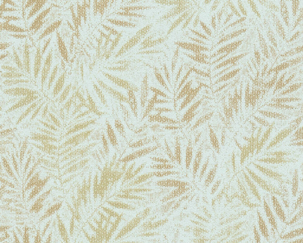 Sample - Don't Leaves Me Wallpaper (Metropolitan Stories 3 Collection) - Green/Gold