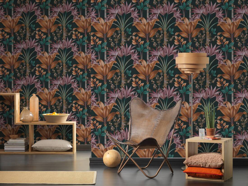Graphic Palms Wallpaper - 5 Colours