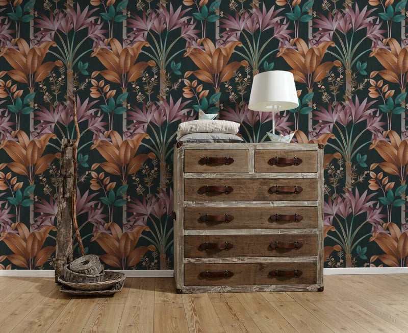 Graphic Palms Wallpaper - 5 Colours