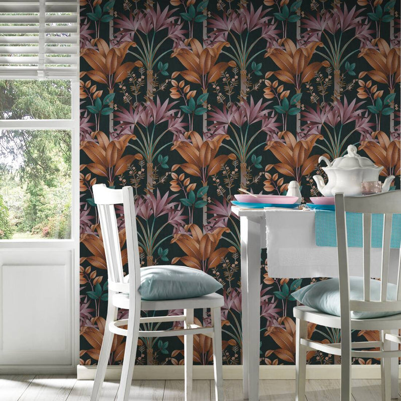 Graphic Palms Wallpaper - 5 Colours