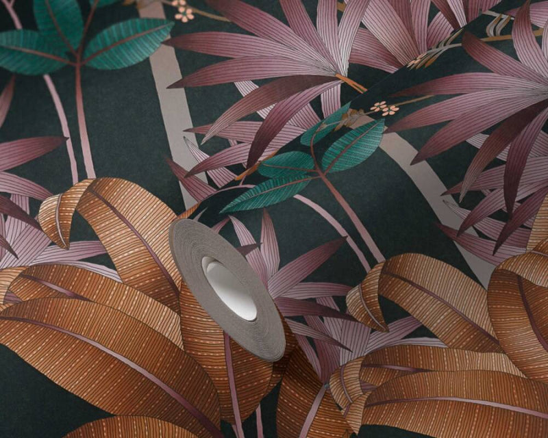 Graphic Palms Wallpaper - 5 Colours