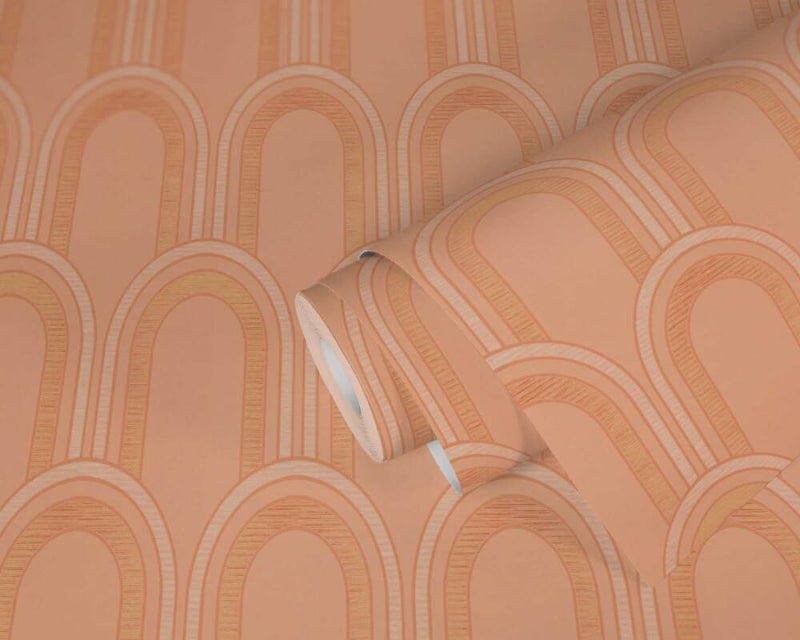 Metallic Arches Wallpaper - 4 Colours