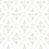 Geo Star Floral Wallpaper - Beige