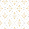 Geo Star Floral Wallpaper - Yellow