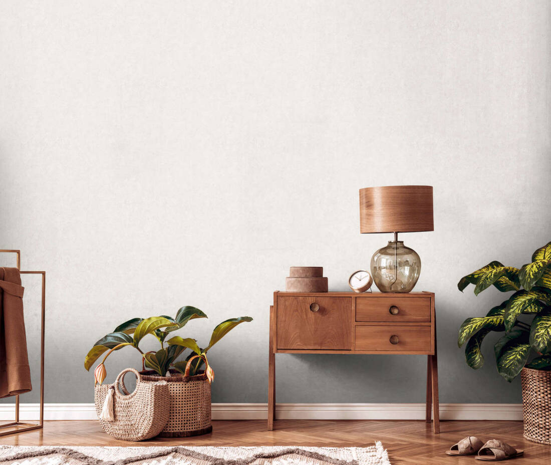 Distressed Plains Wallpaper (Metropolitan Stories 3 Collection) - Cream/Grey