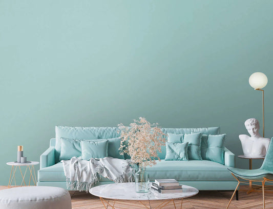 Stockholm Plain Heavy Weight Wallpaper  - Turquoise