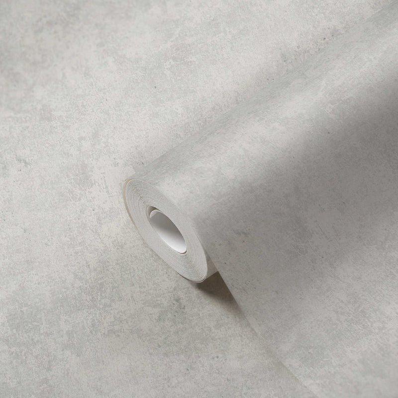 Plaster look wallpaper - Silver
