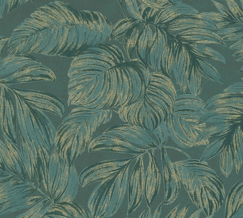 Jade Leaf Wallpaper - Green
