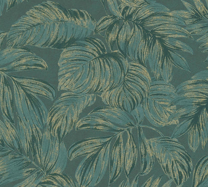 Jade Leaf Wallpaper - Green
