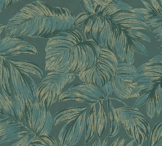 Jade Leaf Wallpaper - Green