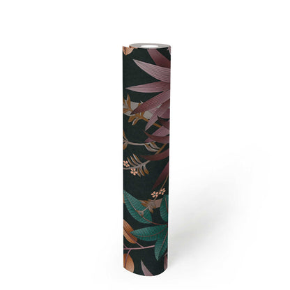 Graphic Palms Wallpaper - Black