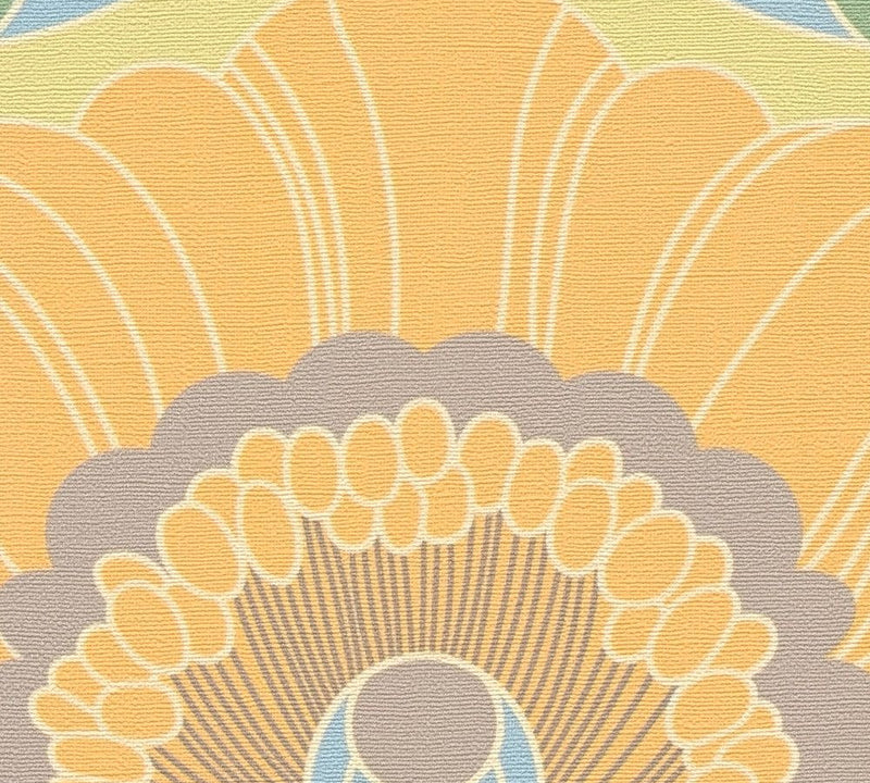 Floral Fantasy Wallpaper - Yellow/Green