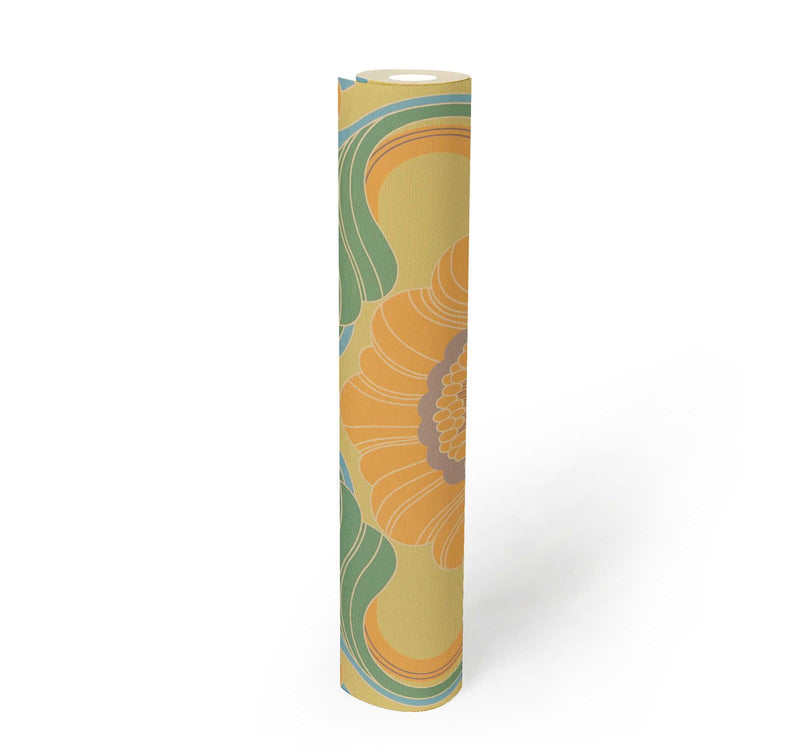 Floral Fantasy Wallpaper - Yellow/Green