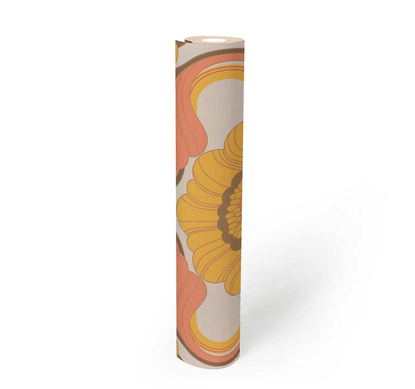 Floral Fantasy Wallpaper - Yellow/Orange