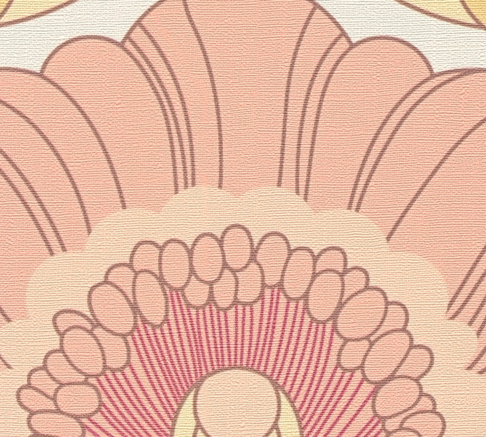 Floral Fantasy Wallpaper - Blush/Yellow