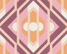 Vibrant Retro Fusion Wallpaper - Purple/Pink