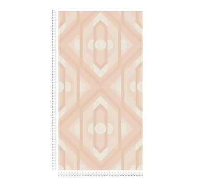 Vibrant Retro Fusion Wallpaper - Peach/Beige
