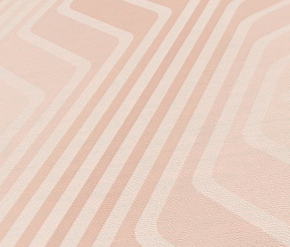 Deco Retro Wallpaper - Beige