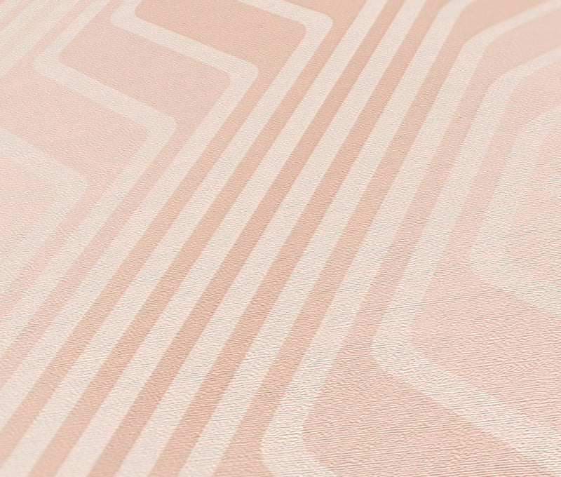Deco Retro Wallpaper - Beige