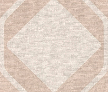 Deco Retro Wallpaper - Beige