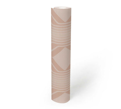 Deco Retro Wallpaper - Beige
