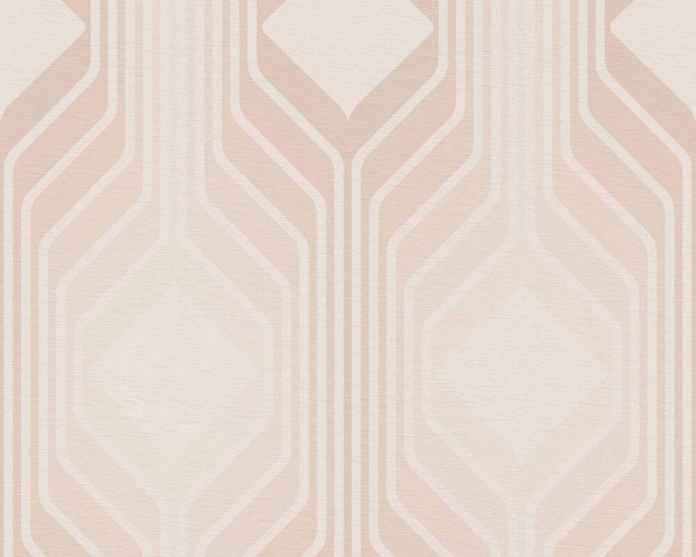 Deco Retro Wallpaper - Beige