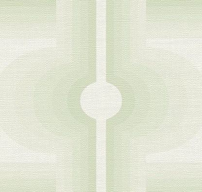 Retro Mesopotamia Wallpaper - Sage Green
