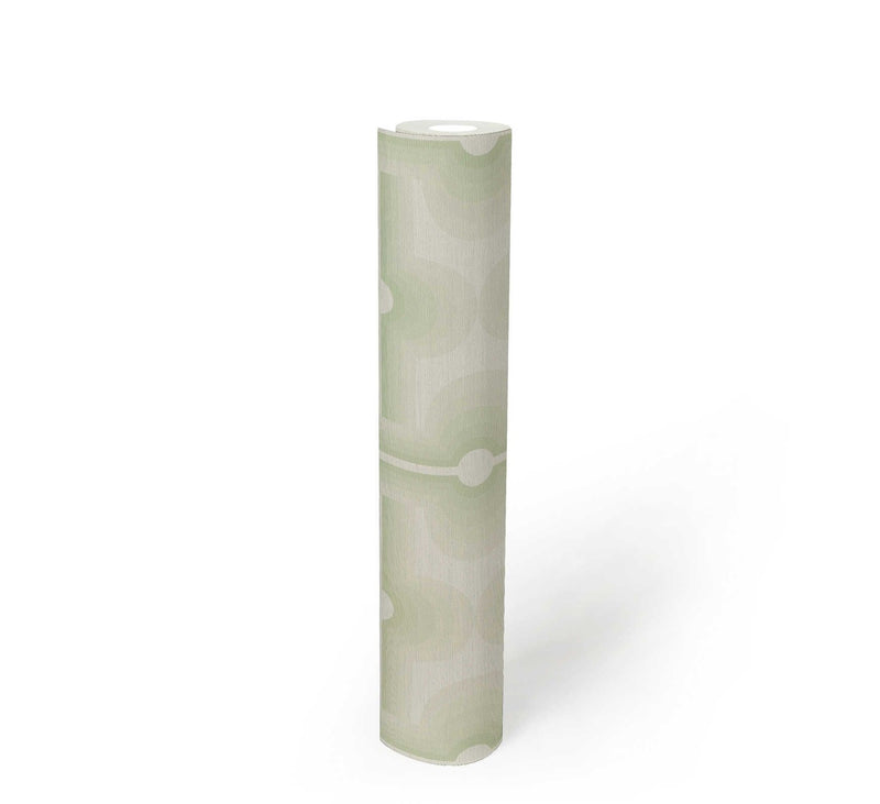 Retro Mesopotamia Wallpaper - Sage Green