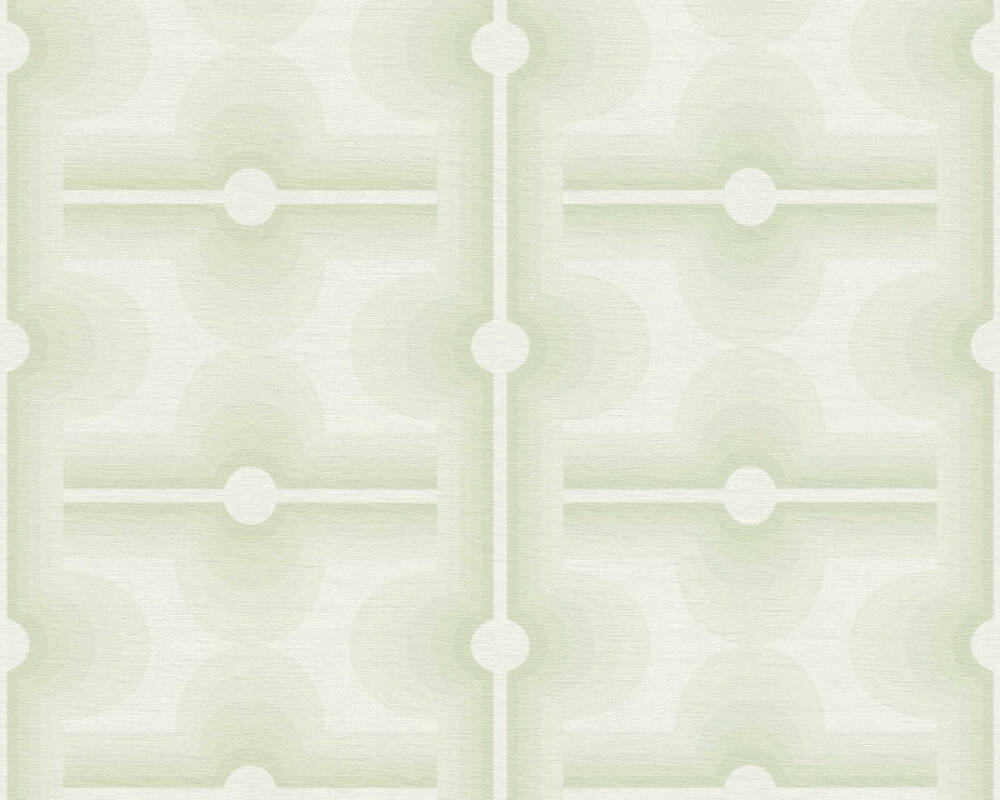Sample - Retro Mesopotamia Wallpaper - Sage Green