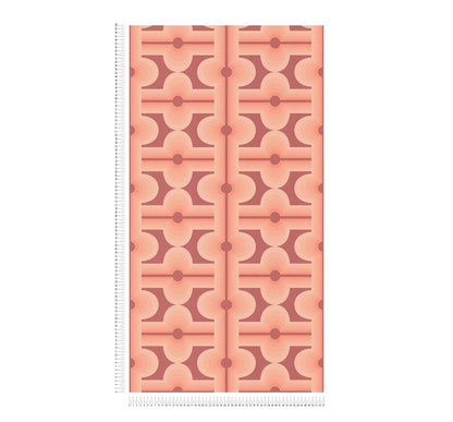 Retro Mesopotamia Wallpaper - Blush