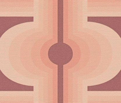 Retro Mesopotamia Wallpaper - Blush