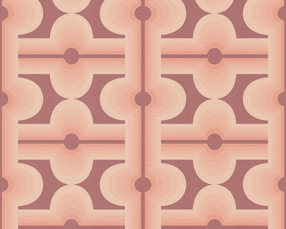 Retro Mesopotamia Wallpaper - Blush