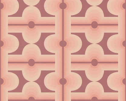 Retro Mesopotamia Wallpaper - Blush