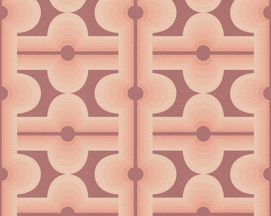 Retro Mesopotamia Wallpaper - Blush