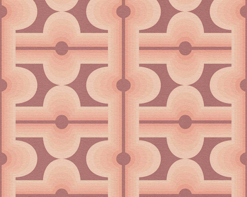 Retro Mesopotamia Wallpaper - Blush