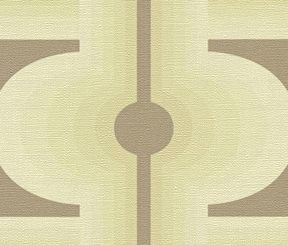 Retro Mesopotamia Wallpaper - Green