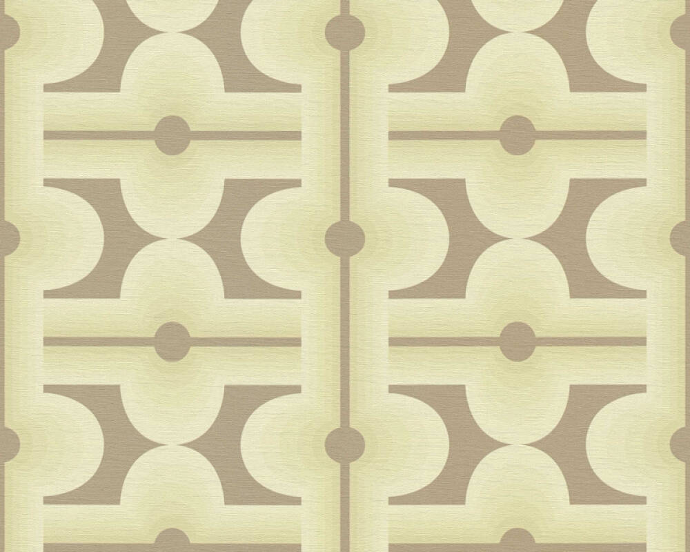 Sample - Retro Mesopotamia Wallpaper - Green