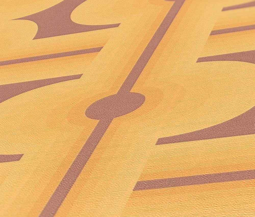 Retro Mesopotamia Wallpaper - Yellow