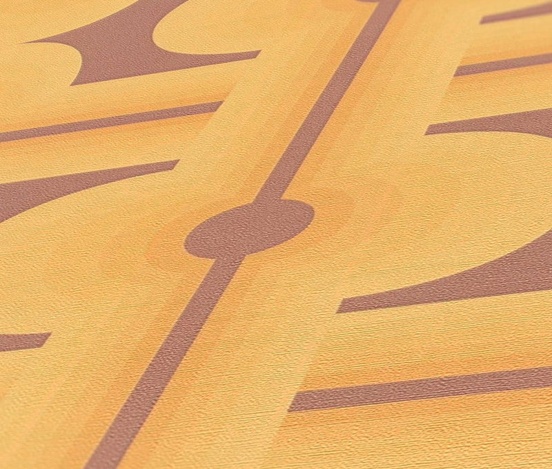 Retro Mesopotamia Wallpaper - Yellow