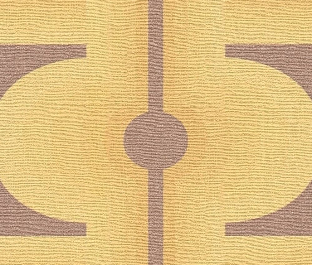 Retro Mesopotamia Wallpaper - Yellow