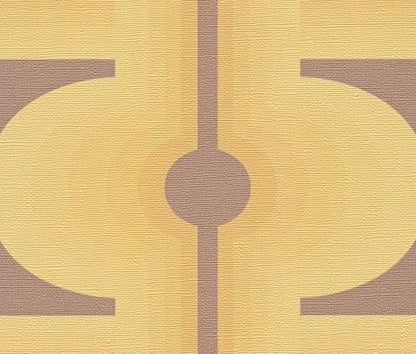 Retro Mesopotamia Wallpaper - Yellow