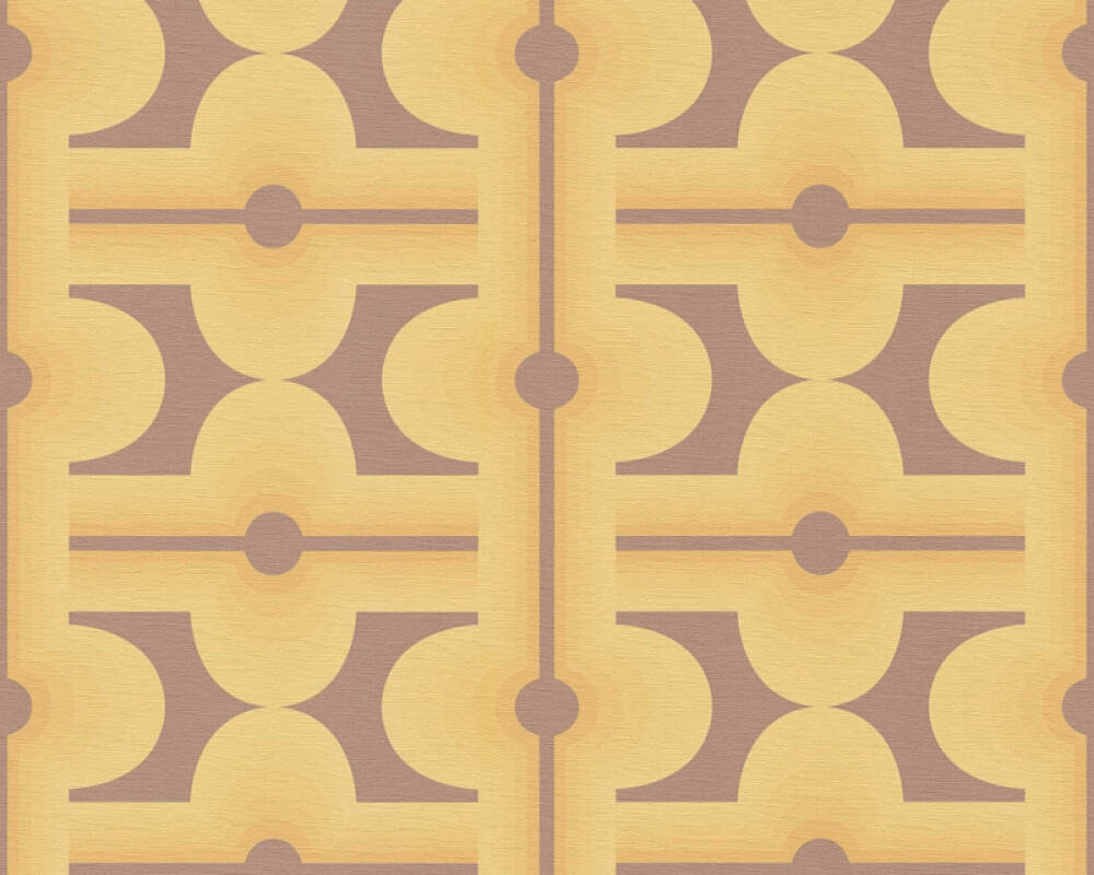 Retro Mesopotamia Wallpaper - Yellow