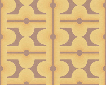 Retro Mesopotamia Wallpaper - Yellow
