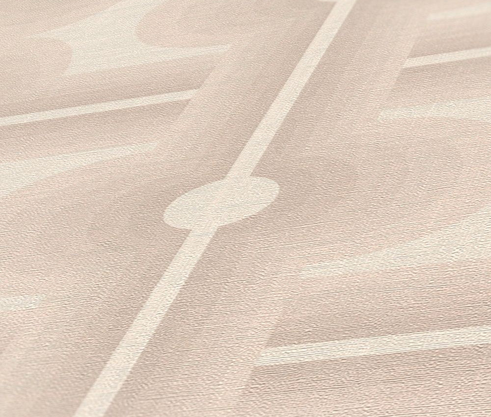 Retro Mesopotamia Wallpaper - White