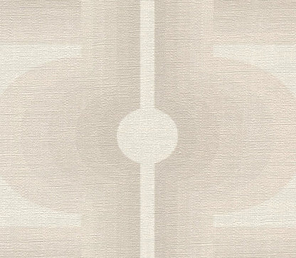 Retro Mesopotamia Wallpaper - White