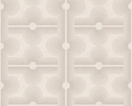 Retro Mesopotamia Wallpaper - White