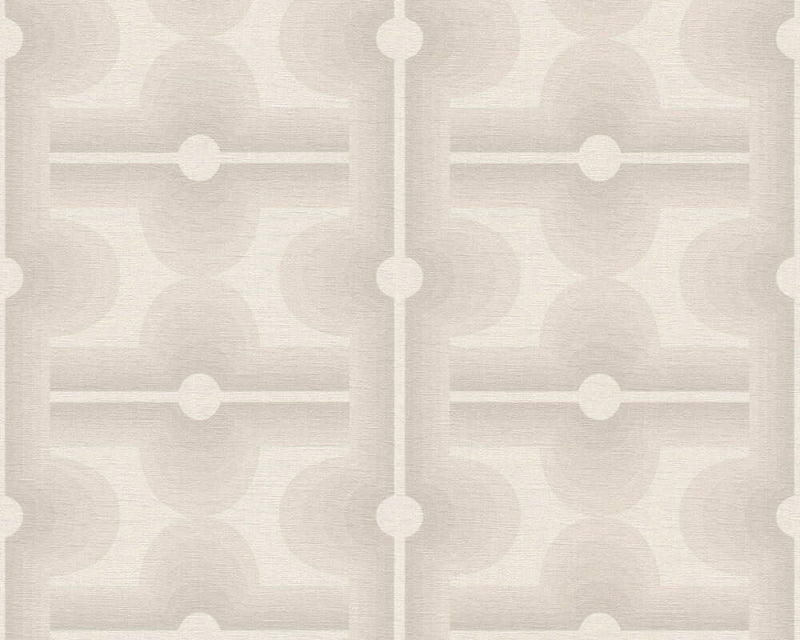 Retro Mesopotamia Wallpaper - White