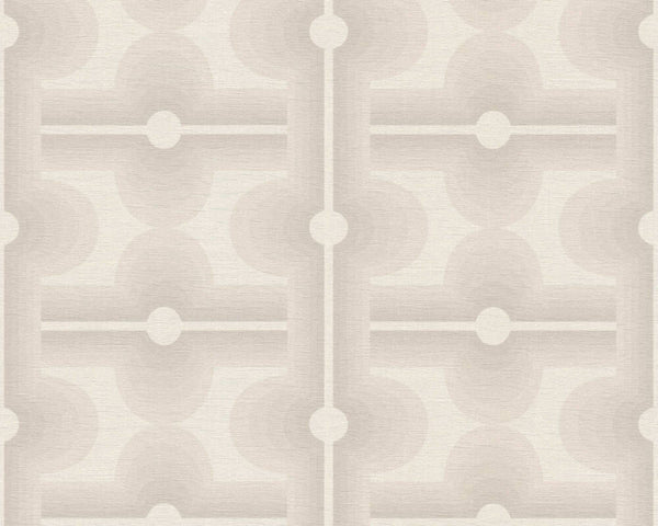 Sample - Retro Mesopotamia Wallpaper - White